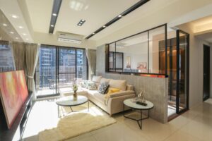 apartment sliding door kitchen showrrom